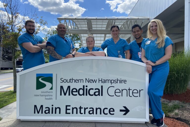 Cath lab staff outside