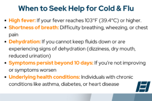when to seek help for cold and flu
